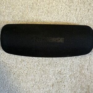 Converse Black Hard‎ Shell Eyeglass Case Red Interior Logo Star Clamshell